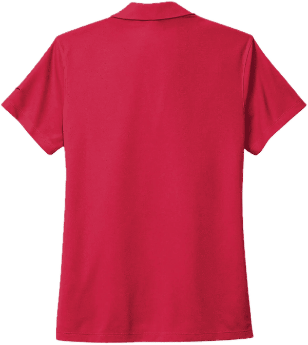 Am image of a Custom Nike Dri Fit Micro Pique Ladies Polo in University Red!