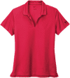 Am image of a Custom Nike Dri Fit Micro Pique Ladies Polo in University Red!