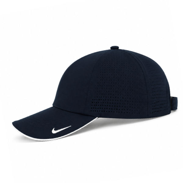 An image of a Custom Nike Dri Fit Perforated Performance Cap in Navy!