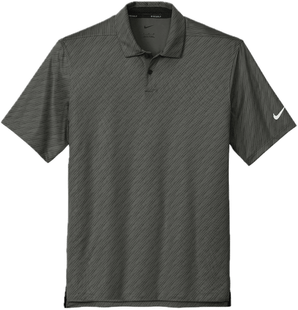 Am image of a Custom Nike Dri Fit Vapor Dash Polo in Anthracite!