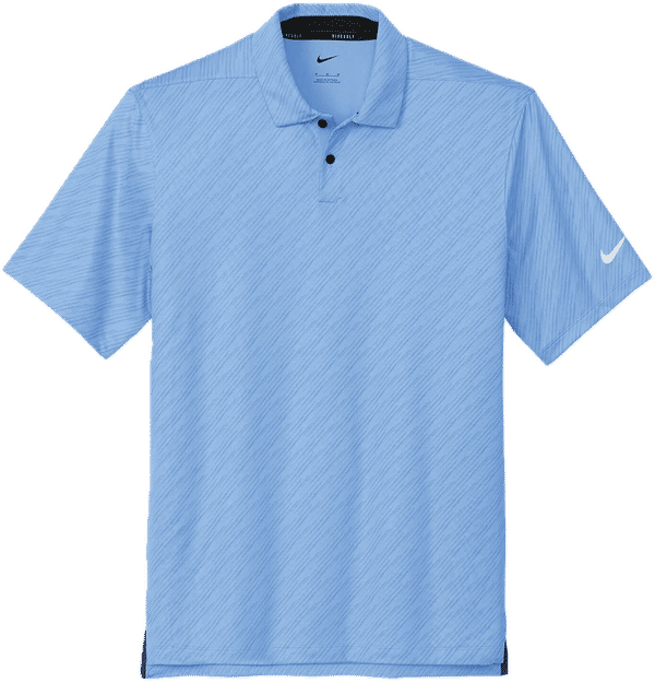 Am image of a Custom Nike Dri Fit Vapor Dash Polo in Valor Blue!
