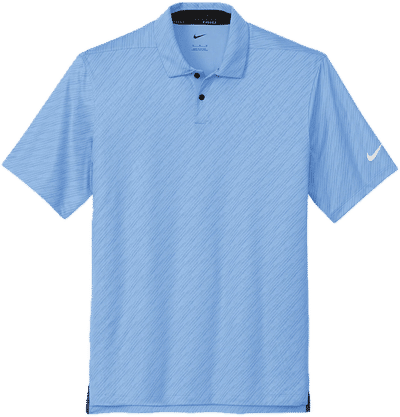 Am image of a Custom Nike Dri Fit Vapor Dash Polo in Valor Blue!