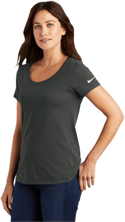 An image of a Custom Nike Ladies Dri FIT Cotton Poly Scoop Neck Tee!