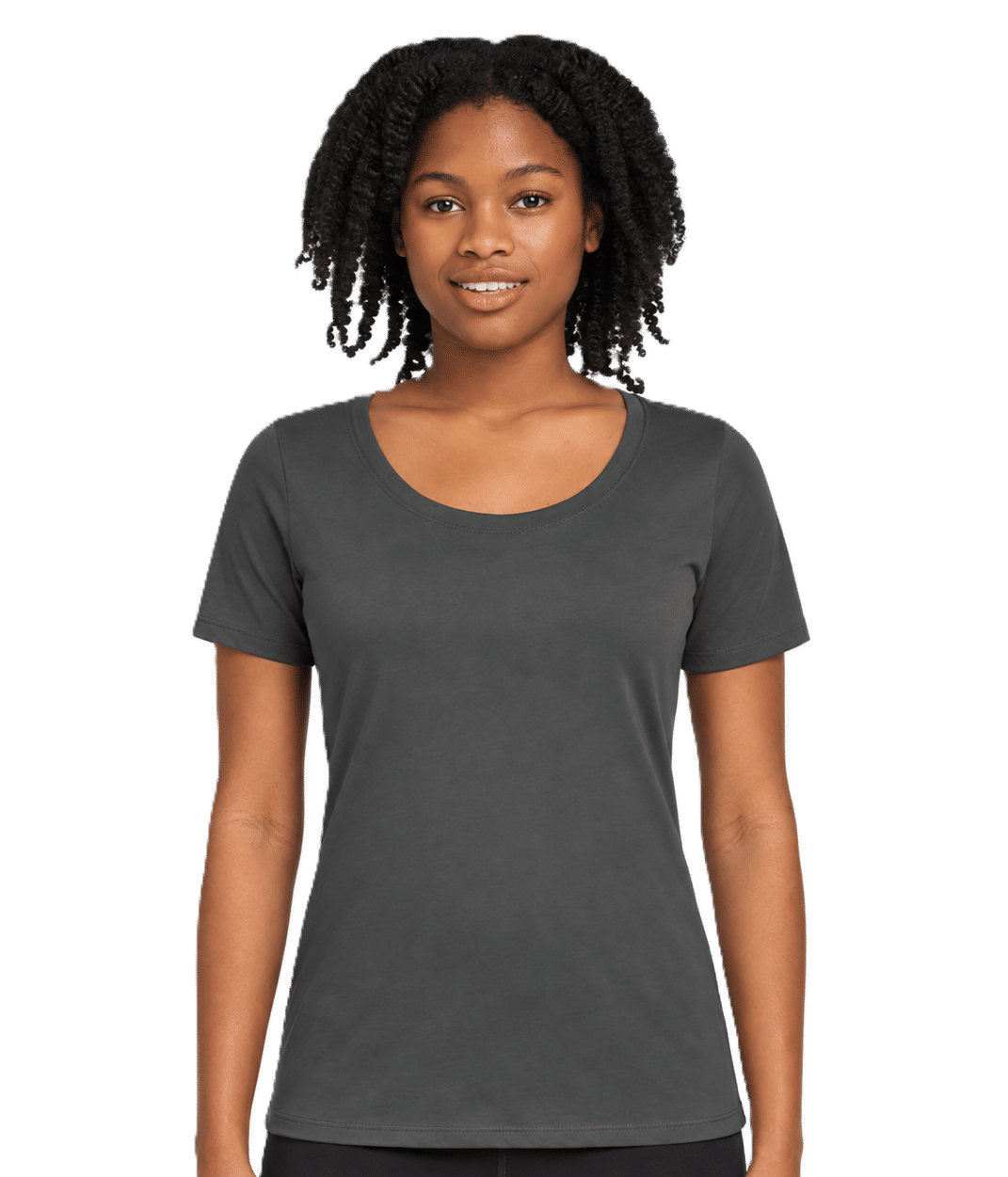 Nike Ladies Dri FIT Cotton Poly Scoop Neck Tee