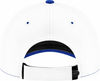 An image of a Custom Nike Swoosh Legacy 91 Cap in Game Royal/White!