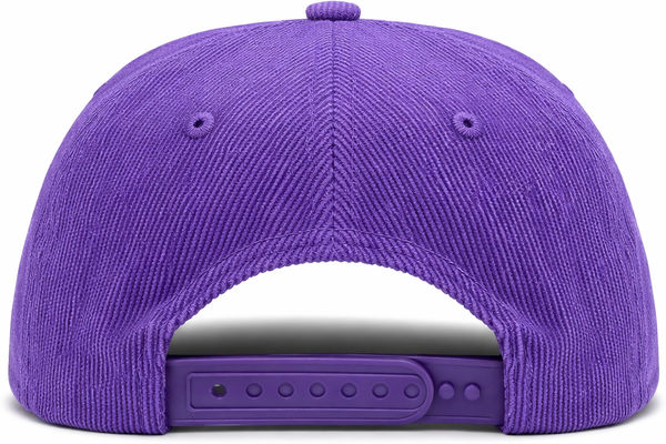 An image of a Custom Nissi 5 Panel Flat Bill Corduroy Cap in Lavender!