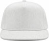 An image of a Custom Nissi 5 Panel Flat Bill Corduroy Cap in White!