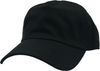 Am image of a Custom Nissi Panels Washed Cotton Dad Cap in Black!