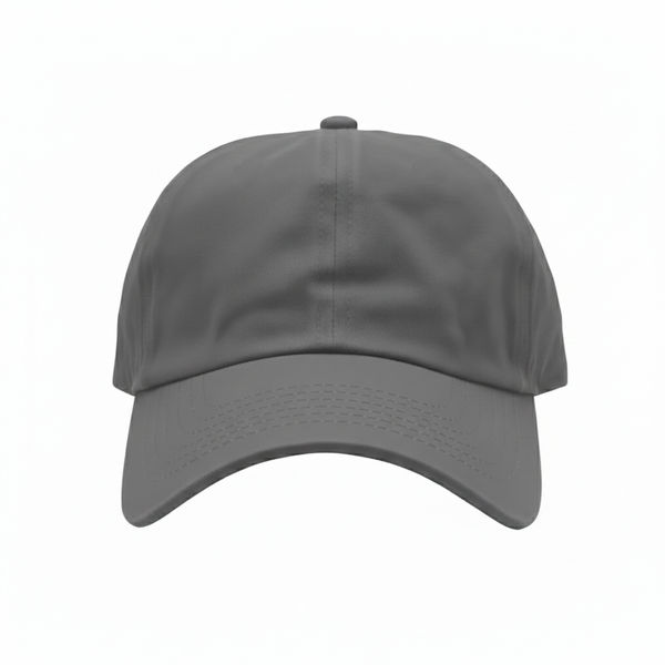 An image of a Custom Nissi Panels Washed Cotton Dad Cap in Grey!