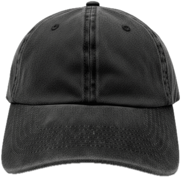 An image of a Custom Nissi Pigment Dye Cap in Black!