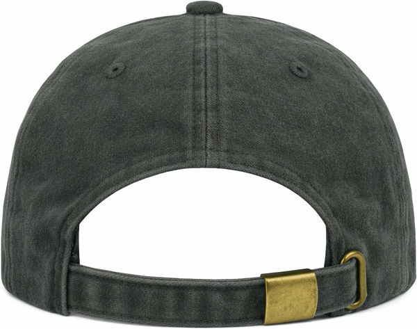 An image of a Custom Nissi Pigment Dye Cap in Black!