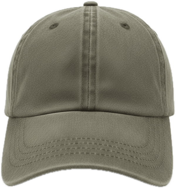 An image of a Custom Nissi Pigment Dye Cap in Brown!