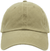 An image of a Custom Nissi Pigment Dye Cap in Khaki!