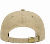 An image of a Custom Nissi Pigment Dye Cap in Khaki!