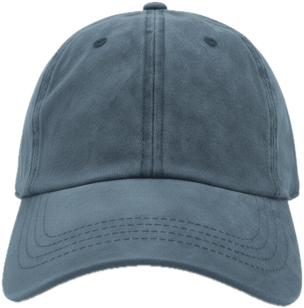 An image of a Custom Nissi Pigment Dye Cap in Navy!