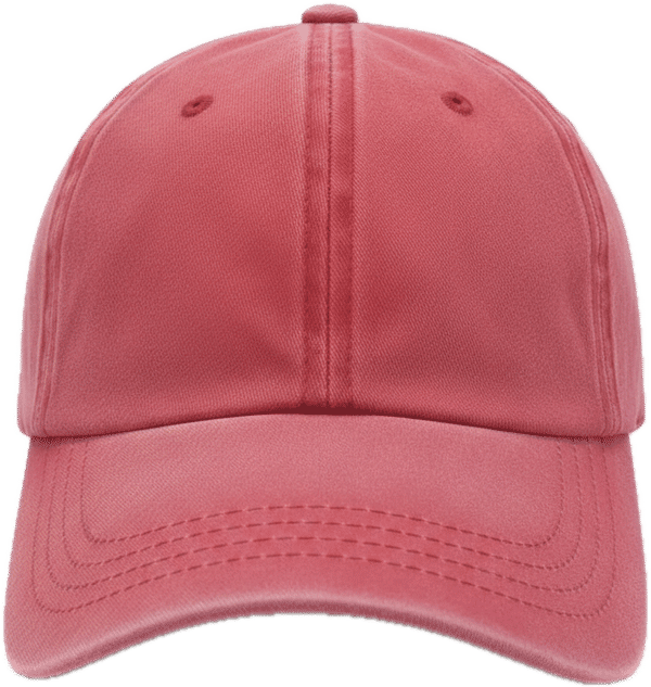 An image of a Custom Nissi Pigment Dye Cap in Red!