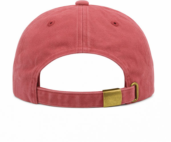 An image of a Custom Nissi Pigment Dye Cap in Red!