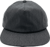 An image of a Custom Nissi Washed Cotton 5 Panels Flat Bill Cap in Dark Heather!