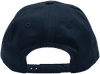 An image of a Custom Nissi Washed Cotton 5 Panels Flat Bill Cap in Navy!