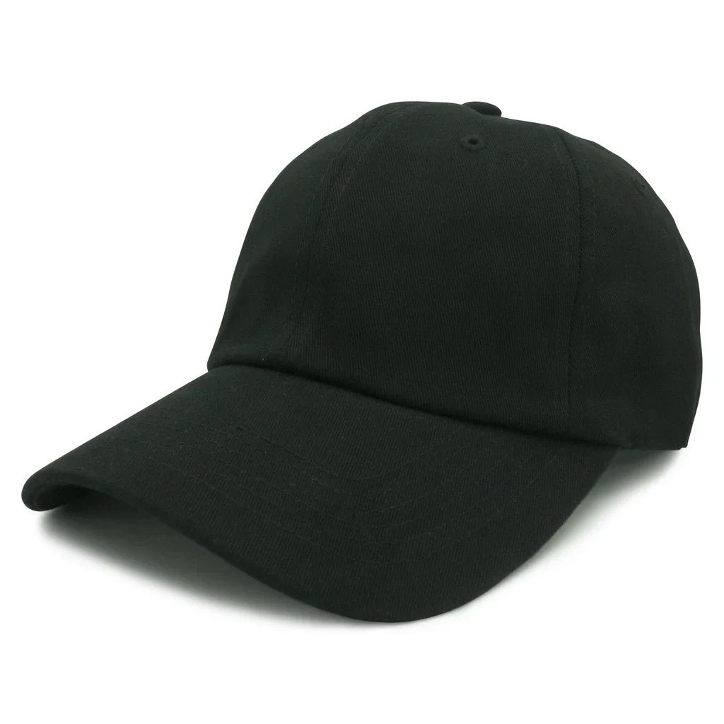 Nissi Washed Cotton Dad Cap in Black