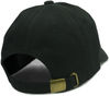 Am image of a Custom Nissi Washed Cotton Dad Cap in Black!