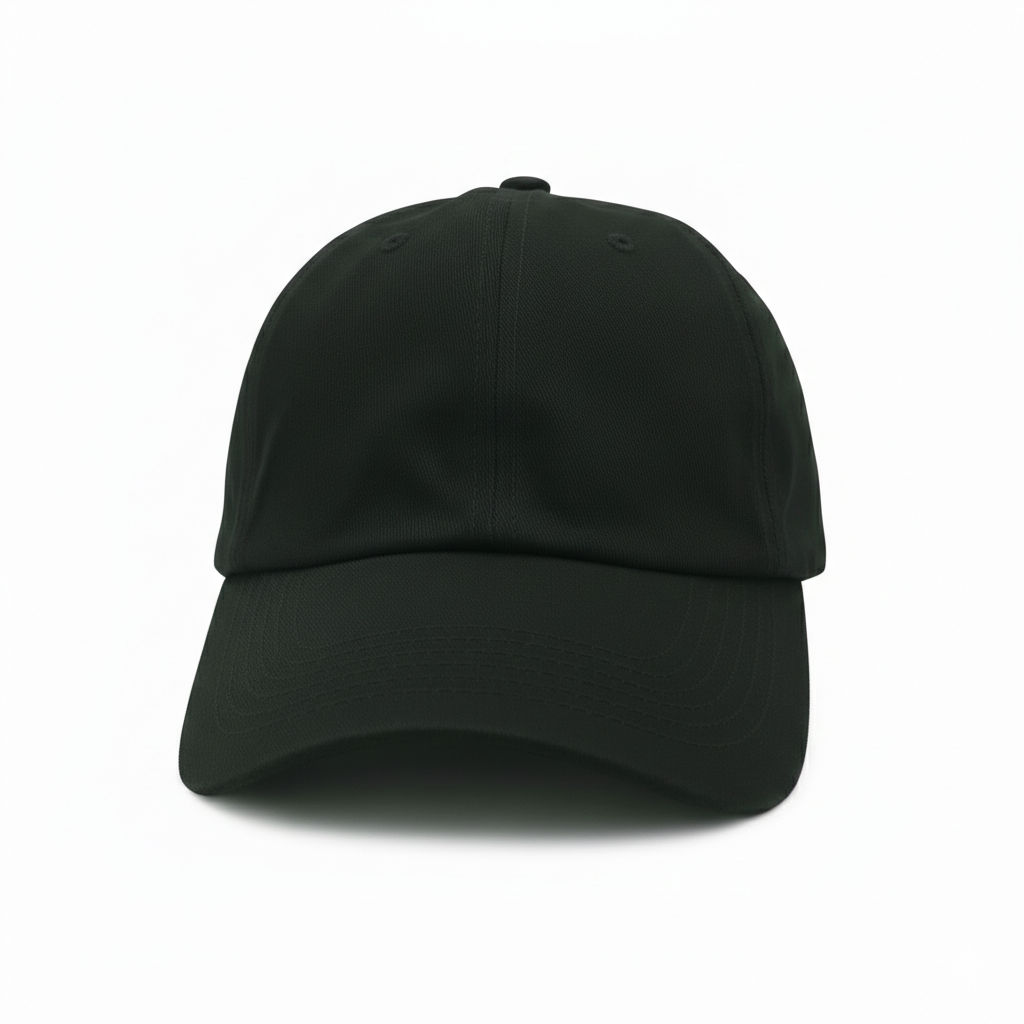 Nissi Washed Cotton Dad Cap in Black