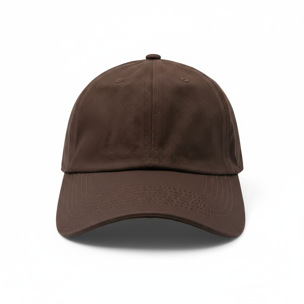 Nissi Washed Cotton Dad Cap in Brown