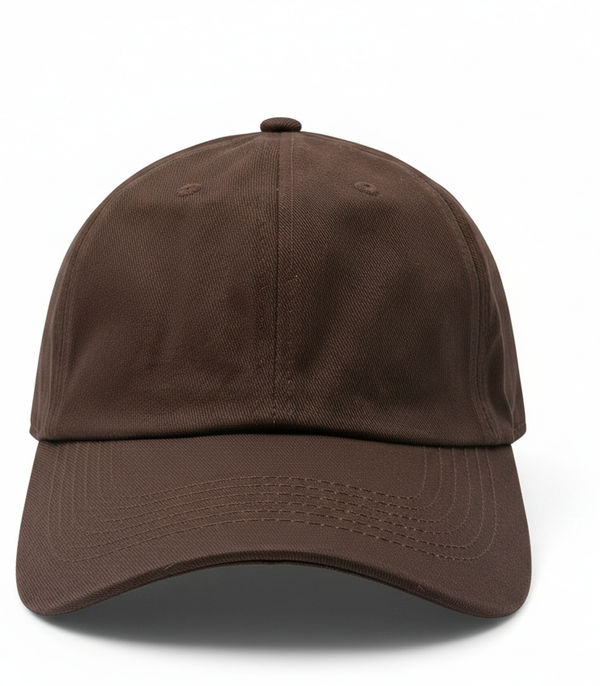 An image of a Custom Nissi Washed Cotton Dad Cap in Brown!