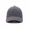 An image of a Custom Nissi Washed Cotton Dad Cap in Dark Grey!