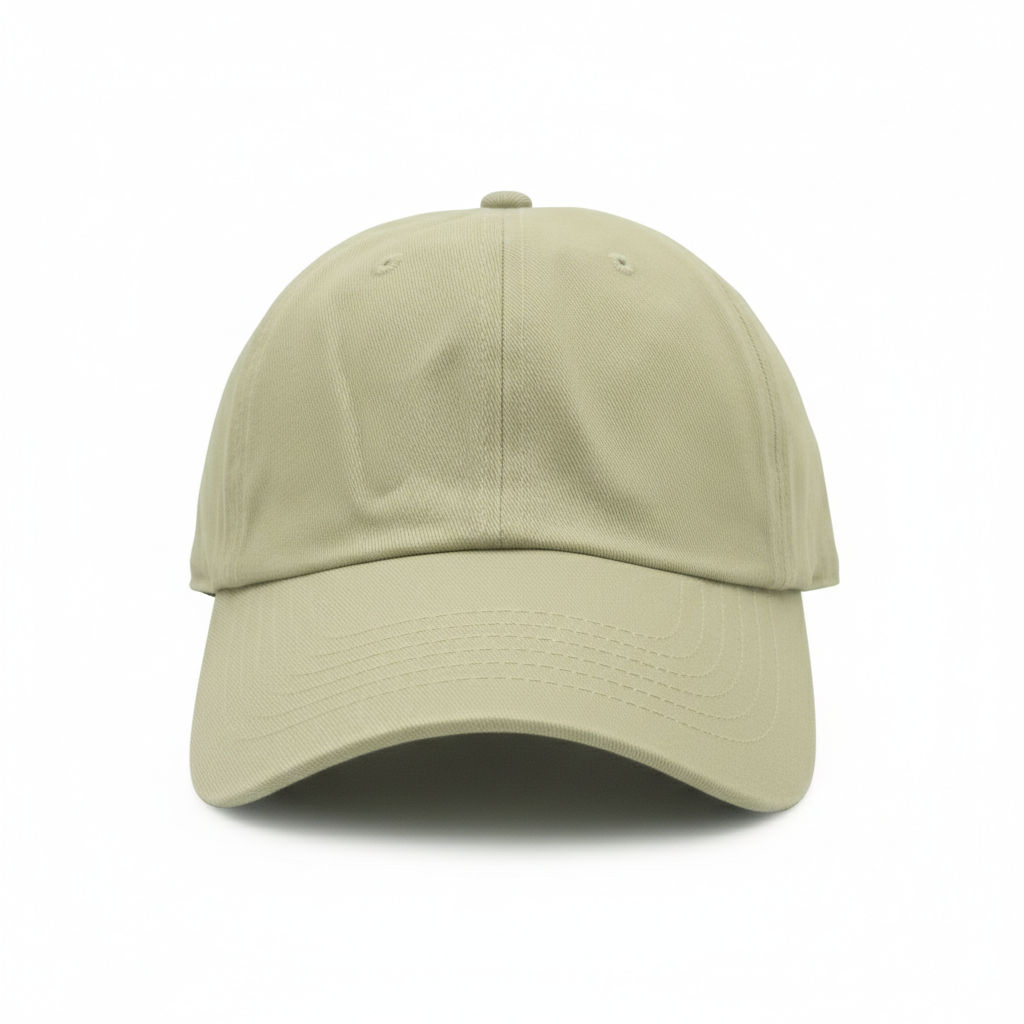 Nissi Washed Cotton Dad Cap in Khaki