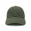 An image of a Custom Nissi Washed Cotton Dad Cap in Olive!
