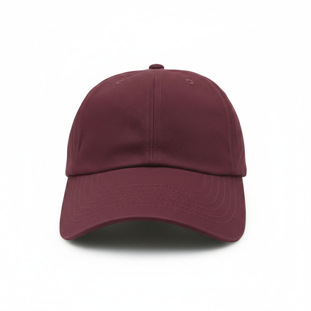 Nissi Washed Cotton Dad Cap in Wine