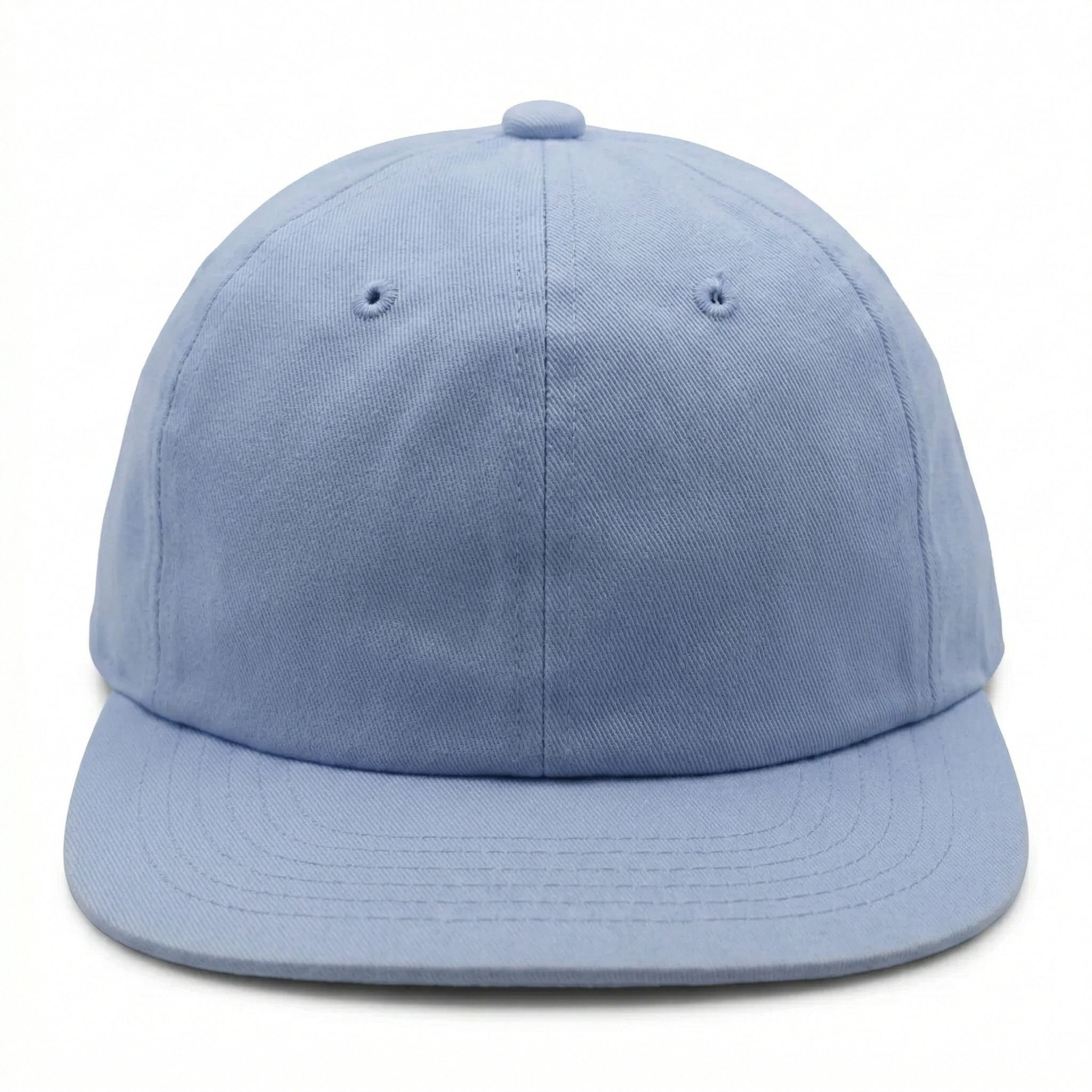 Nissi Washed Cotton Flat Bill Cap in Blue