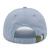 An image of a Custom Nissi Washed Cotton Flat Bill Cap in Blue!
