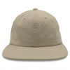 An image of a Custom Nissi Washed Cotton Flat Bill Cap in Light Beige!