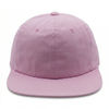 An image of a Custom Nissi Washed Cotton Flat Bill Cap in Light Pink!