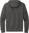 Am image of a Custom Nike Club Fleece Sleeve Swoosh Pullover Hoodie in Anthracite!