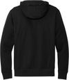 Am image of a Custom Nike Club Fleece Sleeve Swoosh Pullover Hoodie in Black!