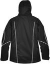 Am image of a Custom North End Ladies' Angle 3 in 1 Jacket with Bonded Fleece Liner in Black!
