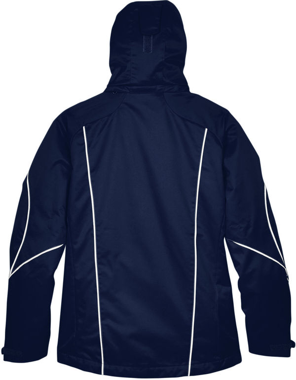Am image of a Custom North End Ladies' Angle 3 in 1 Jacket with Bonded Fleece Liner in Night!
