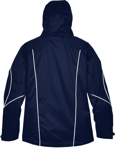 Am image of a Custom North End Ladies' Angle 3 in 1 Jacket with Bonded Fleece Liner in Night!