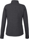 Am image of a Custom North End Ladies Spirit Textured Quarter Zip in Black Heather!