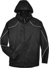 Am image of a Custom North End Men's Angle 3 in 1 Jacket with Bonded Fleece Liner in Black!
