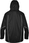 Am image of a Custom North End Men's Angle 3 in 1 Jacket with Bonded Fleece Liner in Black!