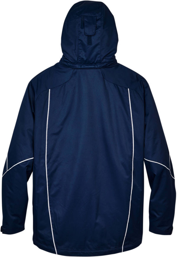Am image of a Custom North End Men's Angle 3 in 1 Jacket with Bonded Fleece Liner in Night!
