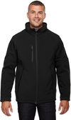 An image of a Custom North End Men's Glacier Insulated Three Layer Fleece Bonded Soft Shell Jacket with Detachable Hood!