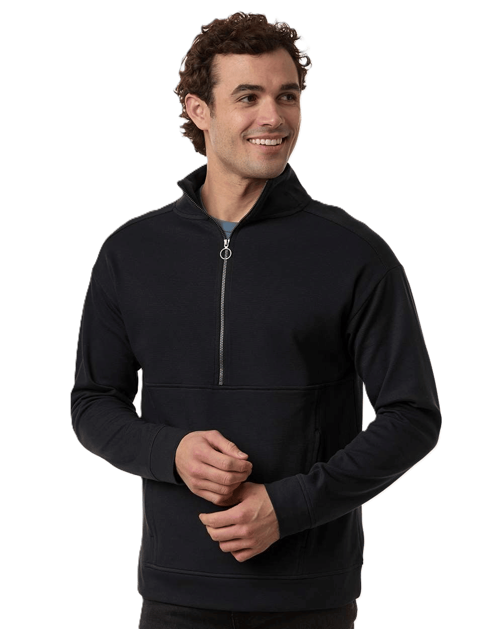 North End Mens Mantra Half Zip Ottoman Pullover