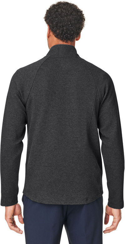 Am image of a Custom North End Mens Spirit Textured Full Zip in Black Heather!