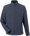 Am image of a Custom North End Mens Spirit Textured Full Zip in Classic Navy Heather!