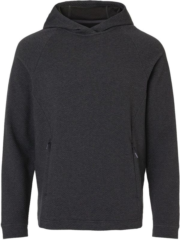 An image of a Custom North End Mens Spirit Textured Hooded Pullover in Black Heather!